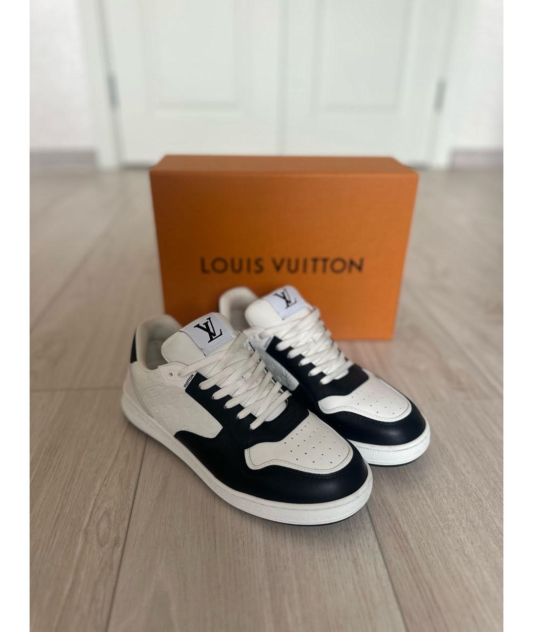 LOUIS VUITTON Белые кожаные кроссовки, фото 3