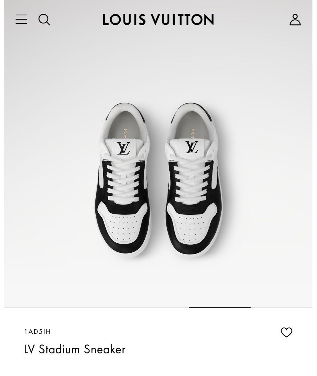 LOUIS VUITTON Белые кожаные кроссовки, фото 2