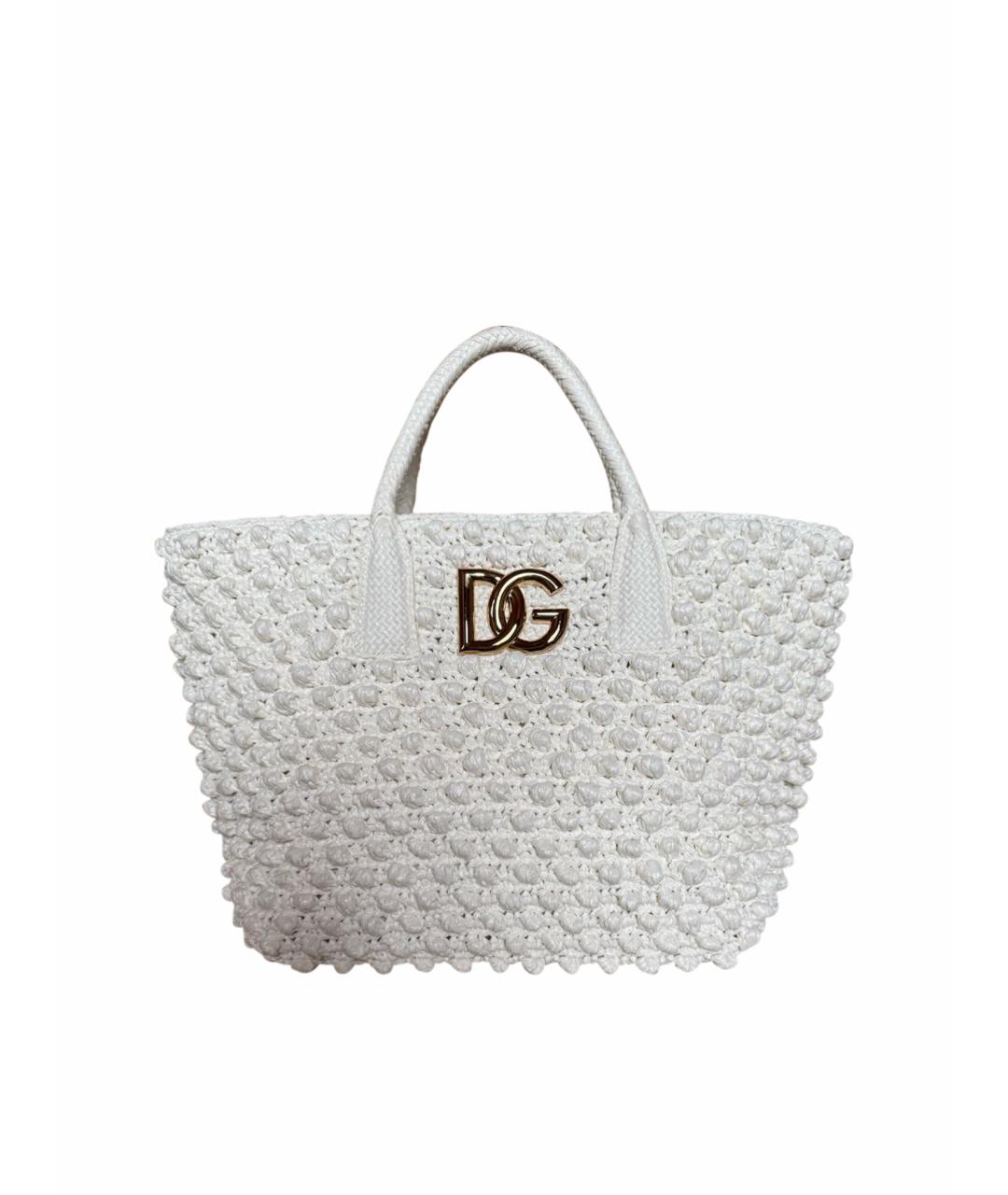 DOLCE&GABBANA Белая сумка тоут, фото 1