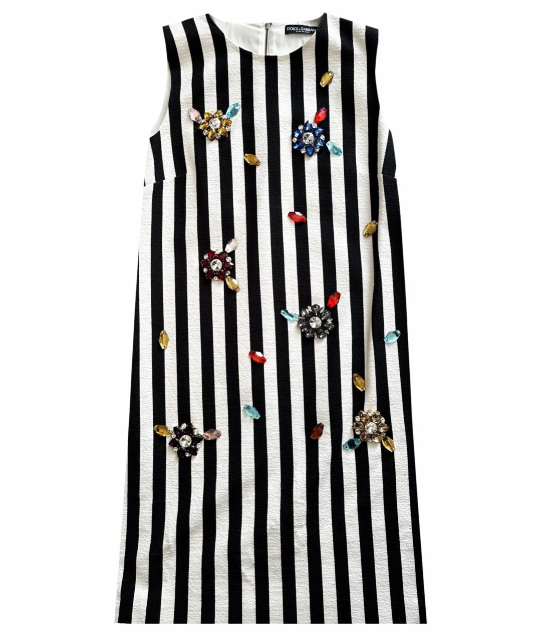 DOLCE&GABBANA Белое хлопковое повседневное платье, фото 1