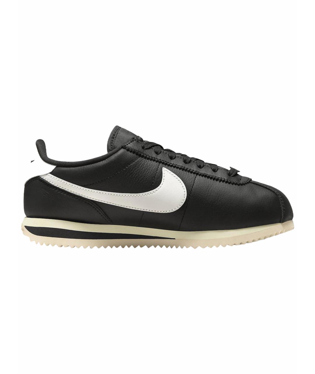 NIKE Черные низкие кроссовки / кеды из искусственной кожи, фото 1