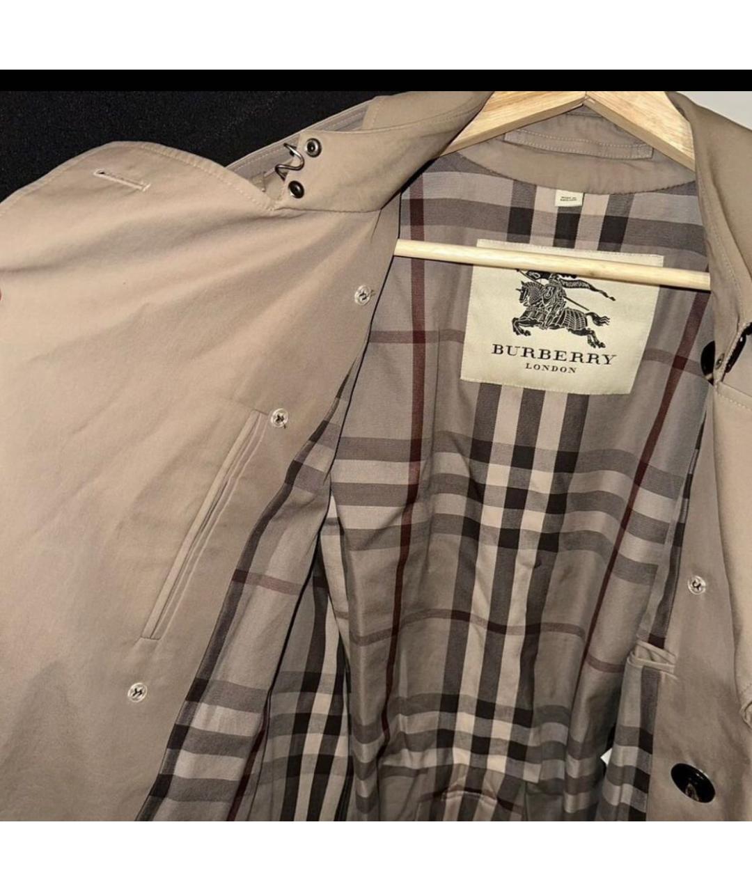 BURBERRY Бежевый тренч / плащ, фото 5