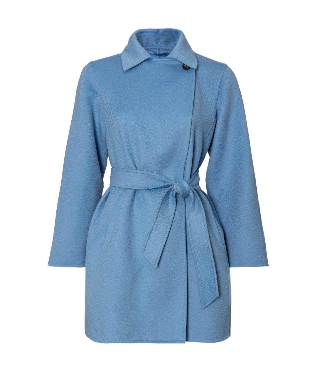 MAX MARA Голубое кашемировое пальто, фото 4