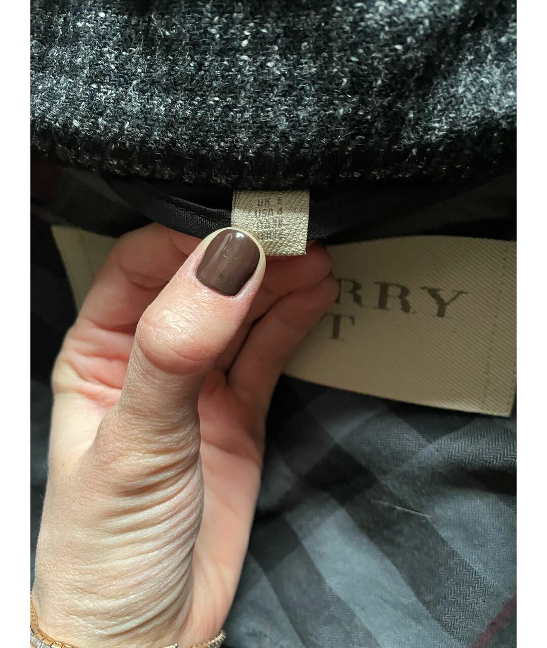 BURBERRY BRIT Черная кожаная куртка, фото 5