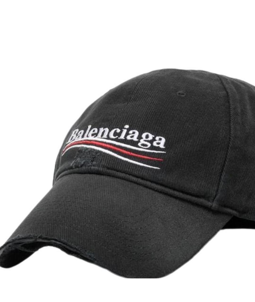 BALENCIAGA Черная кепка, фото 3