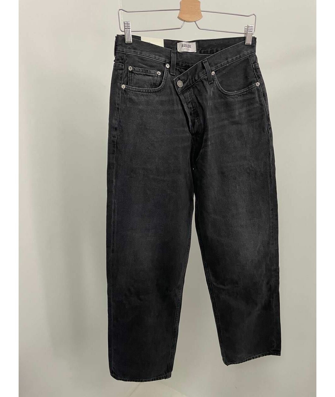 AGOLDE Черные хлопковые прямые джинсы, фото 2