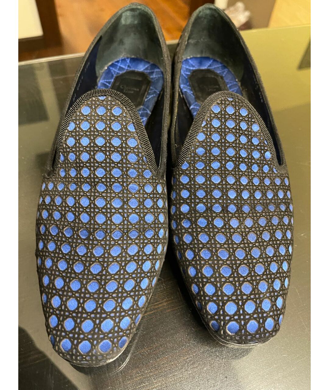 CHRISTIAN DIOR PRE-OWNED Синие замшевые туфли, фото 3