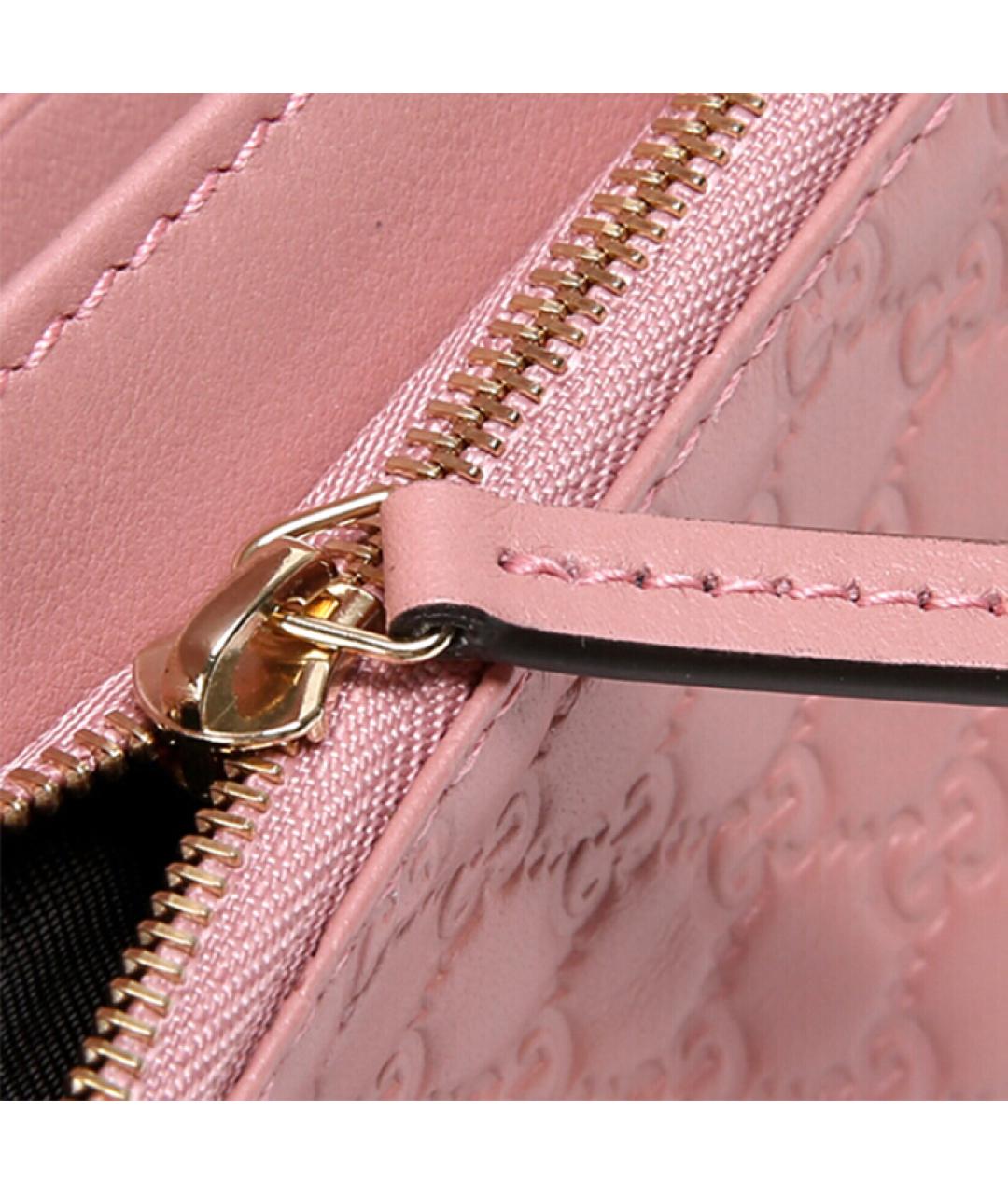 GUCCI Розовая кожаная сумка через плечо, фото 5