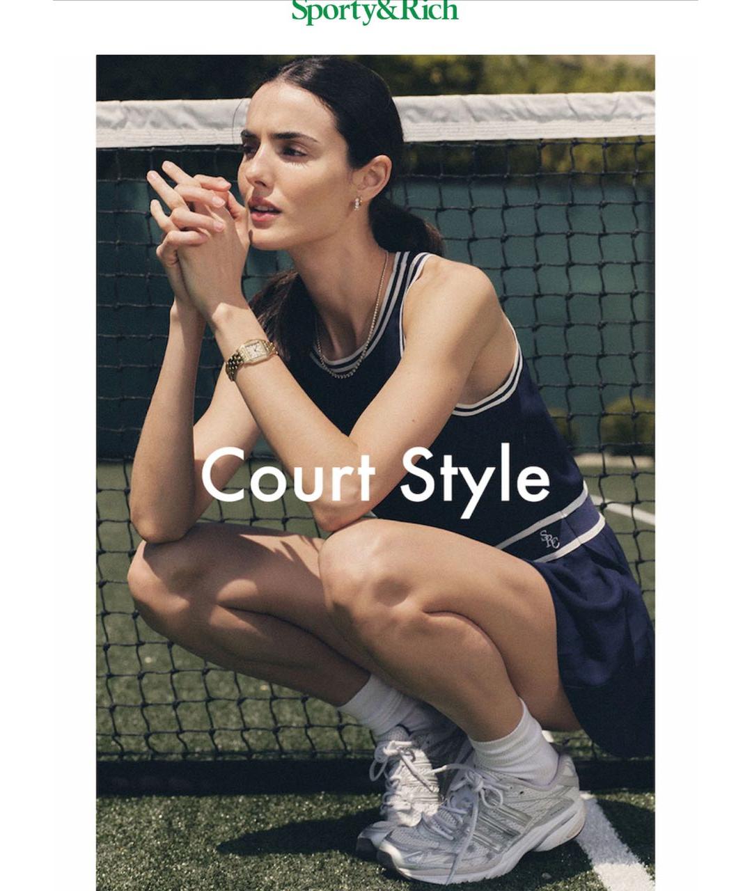 SPORTY AND RICH Темно-синий полиэстеровый спортивные костюмы, фото 7