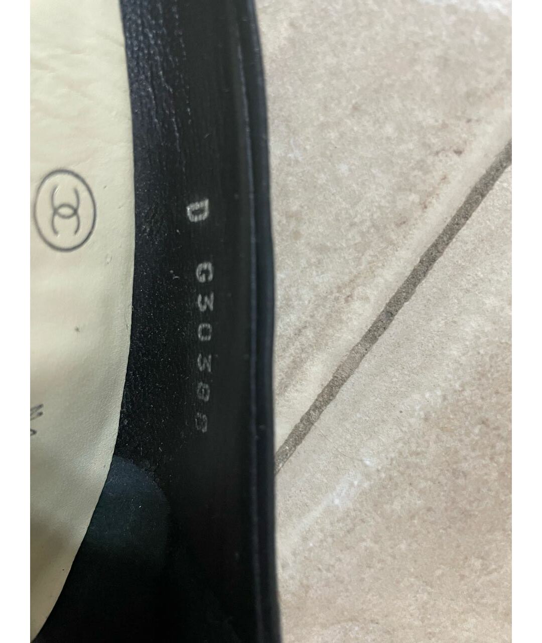 CHANEL PRE-OWNED Черные нубуковые туфли, фото 5