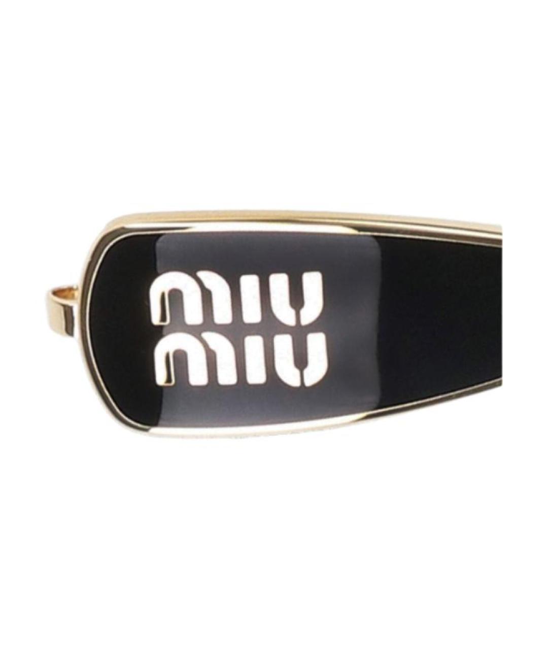 MIU MIU Черная заколка, фото 5