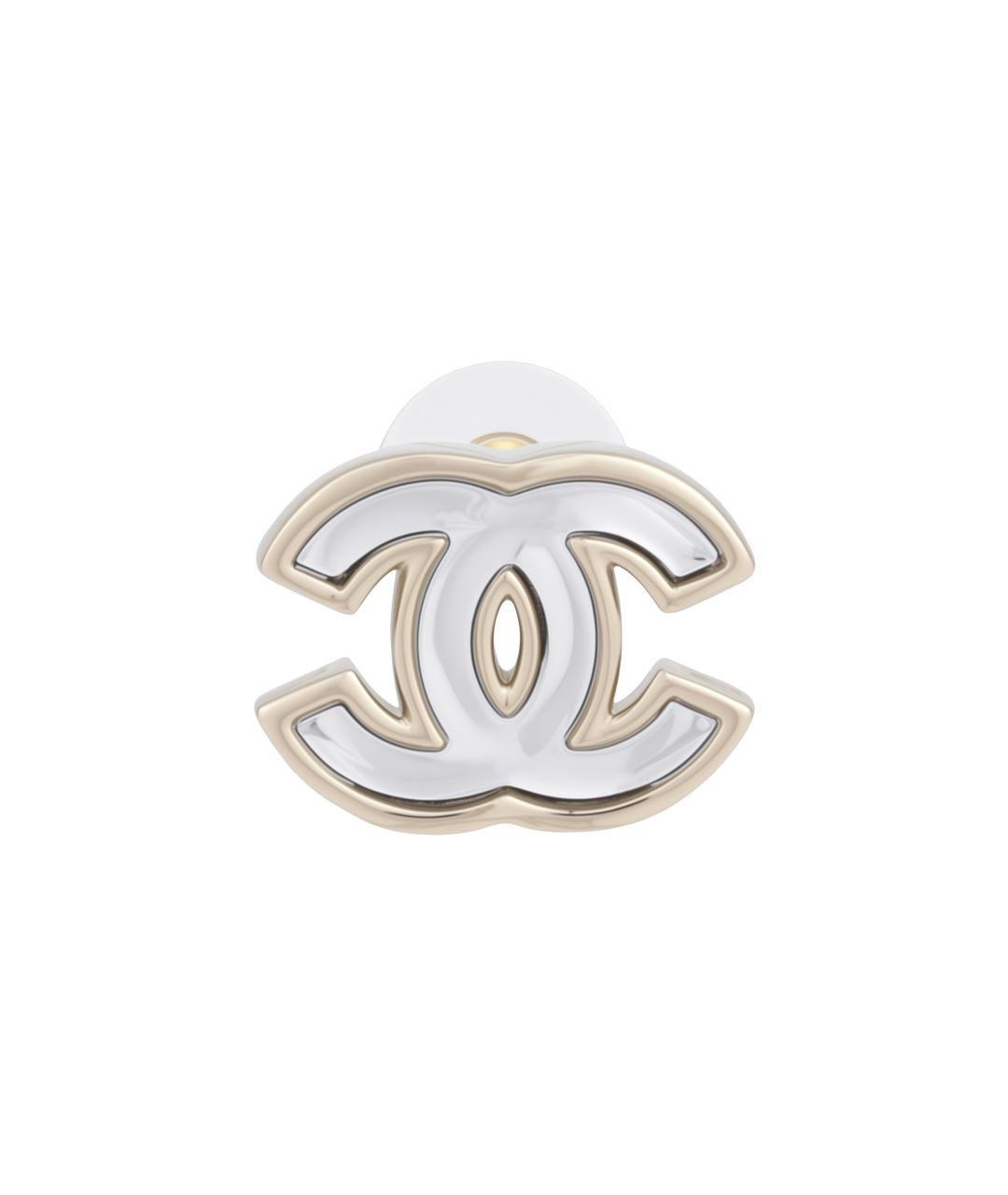 CHANEL Серебряные металлические серьги, фото 2