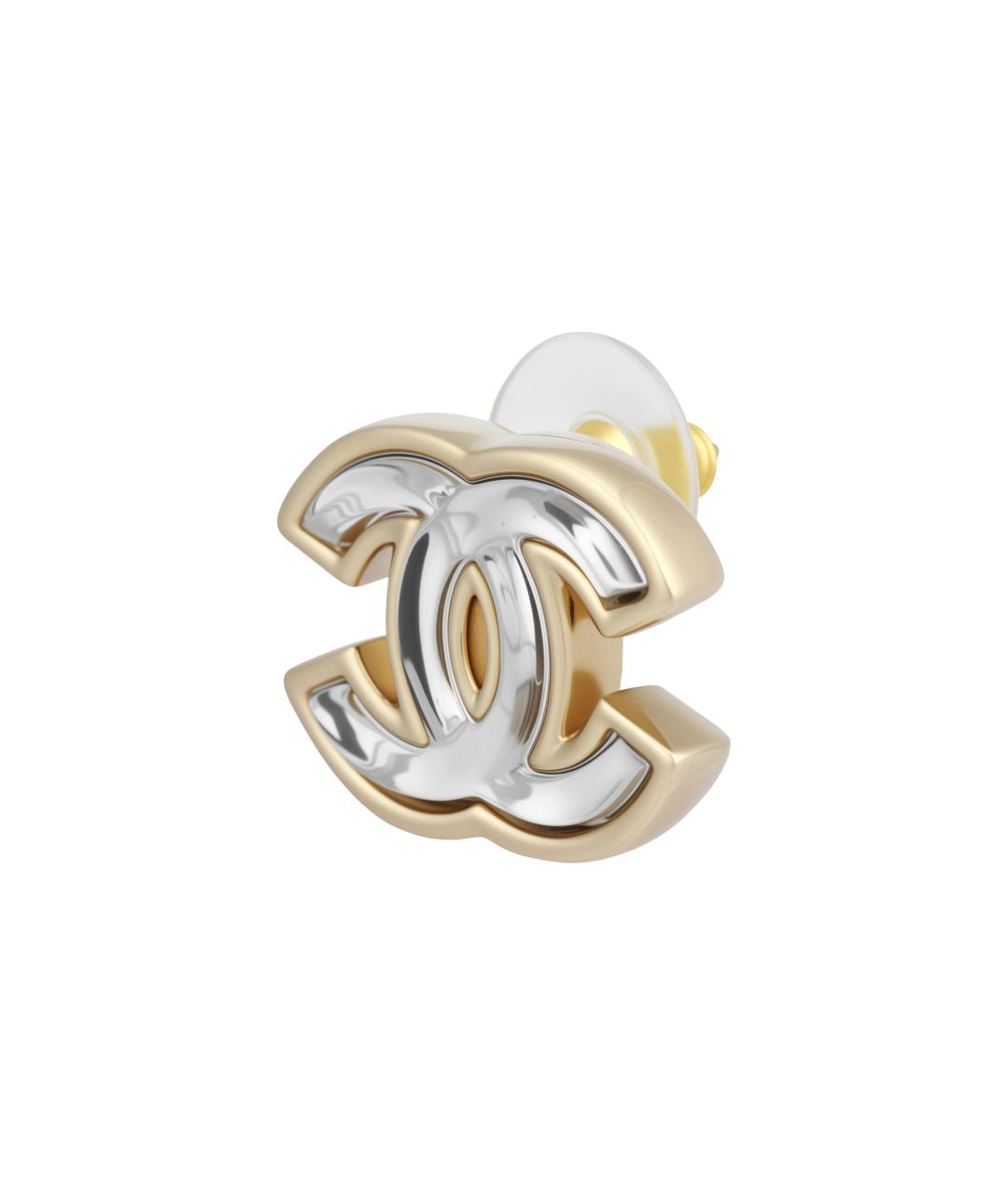 CHANEL Серебряные металлические серьги, фото 3