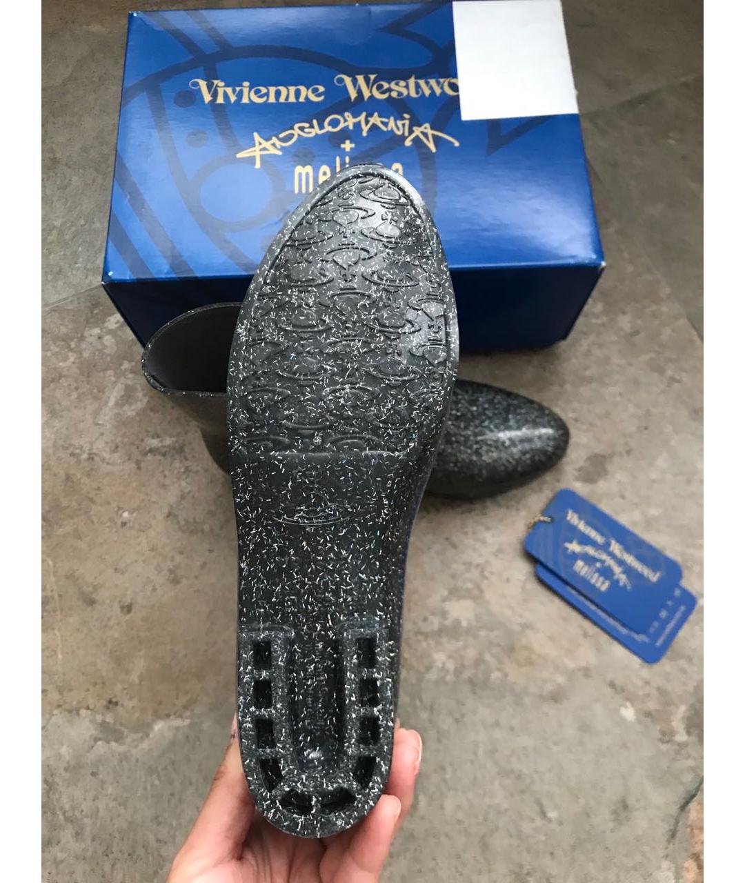 VIVIENNE WESTWOOD Серые резиновые сапоги, фото 5