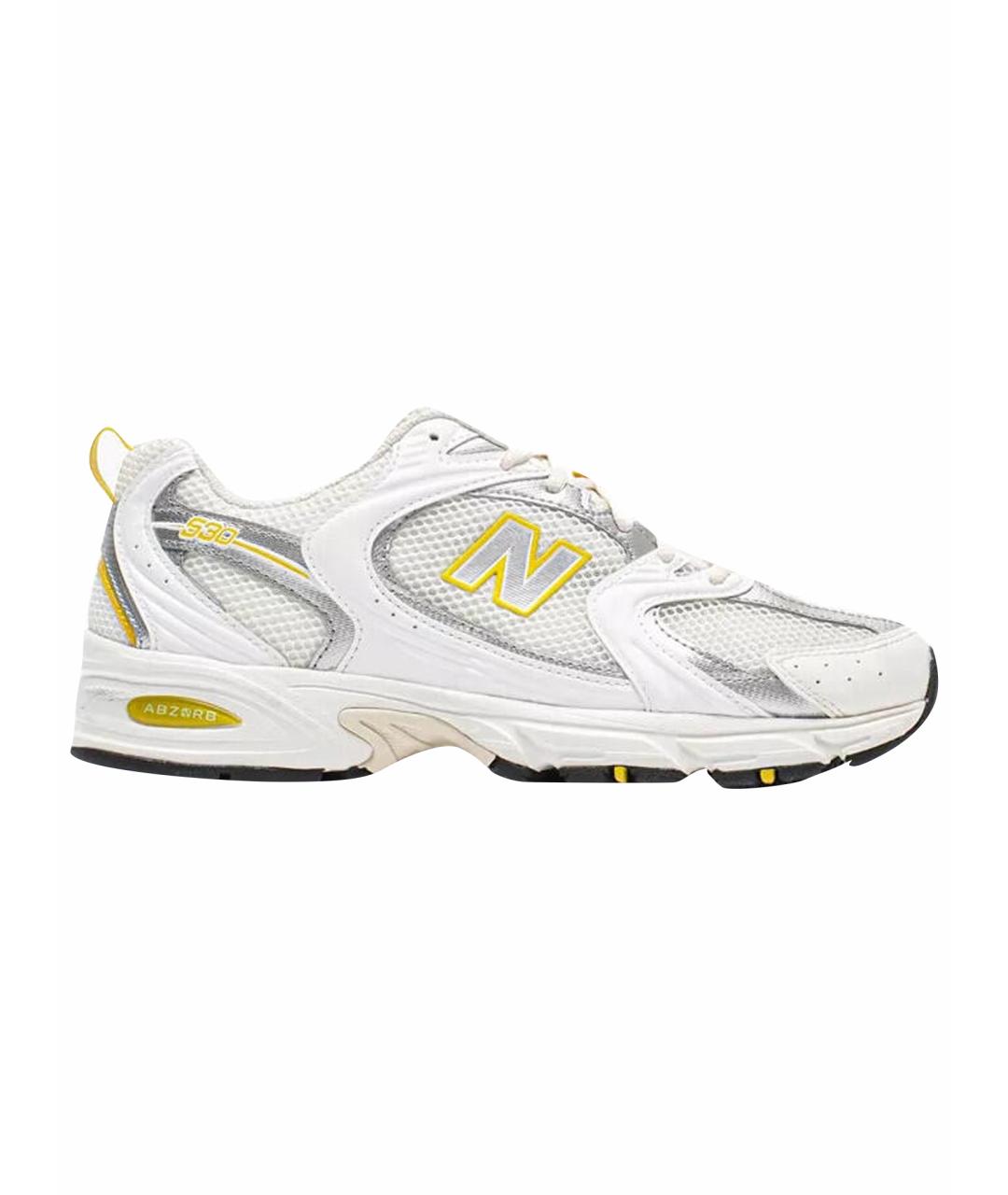 NEW BALANCE Белые текстильные кроссовки, фото 1