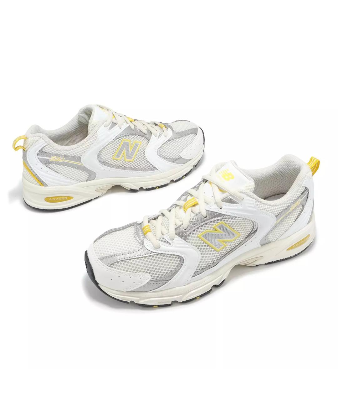 NEW BALANCE Белые текстильные кроссовки, фото 4