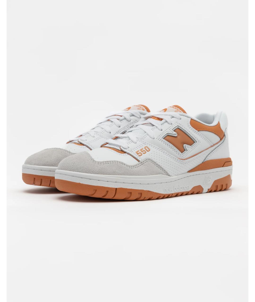 NEW BALANCE Белые кроссовки из искусственной кожи, фото 2