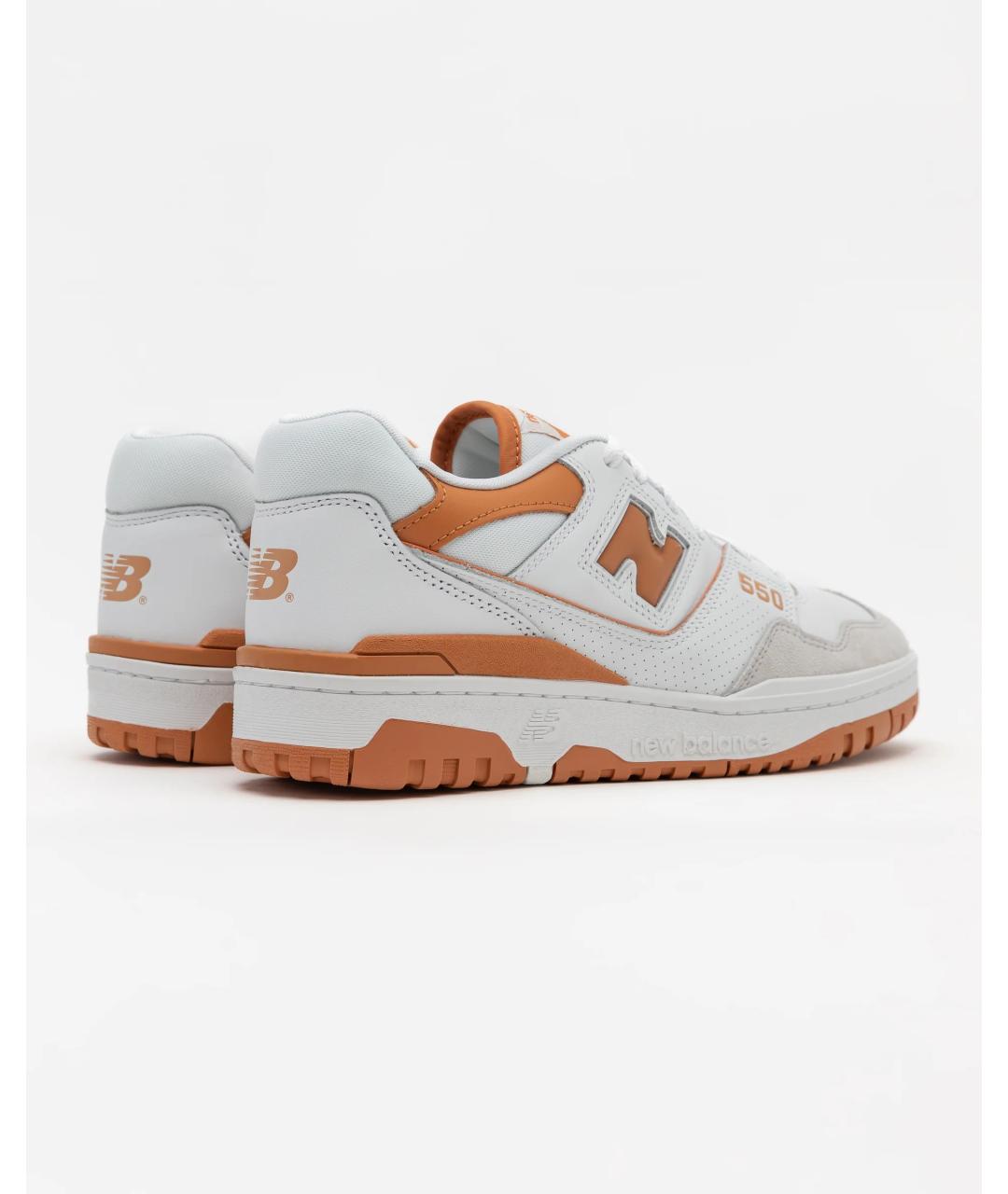 NEW BALANCE Белые кроссовки из искусственной кожи, фото 3