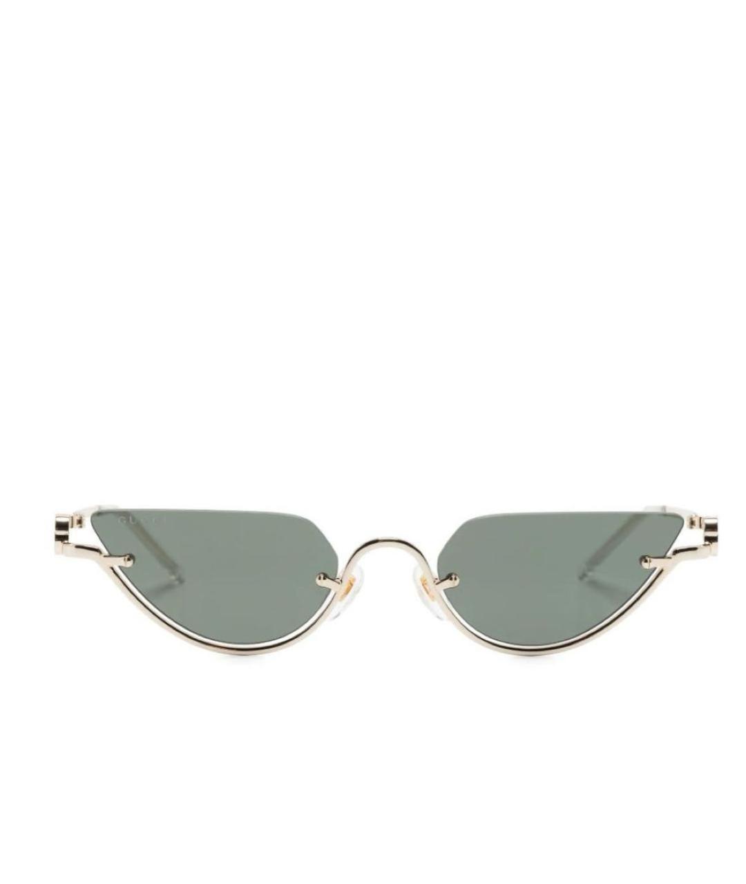 GUCCI Черные металлические солнцезащитные очки, фото 2