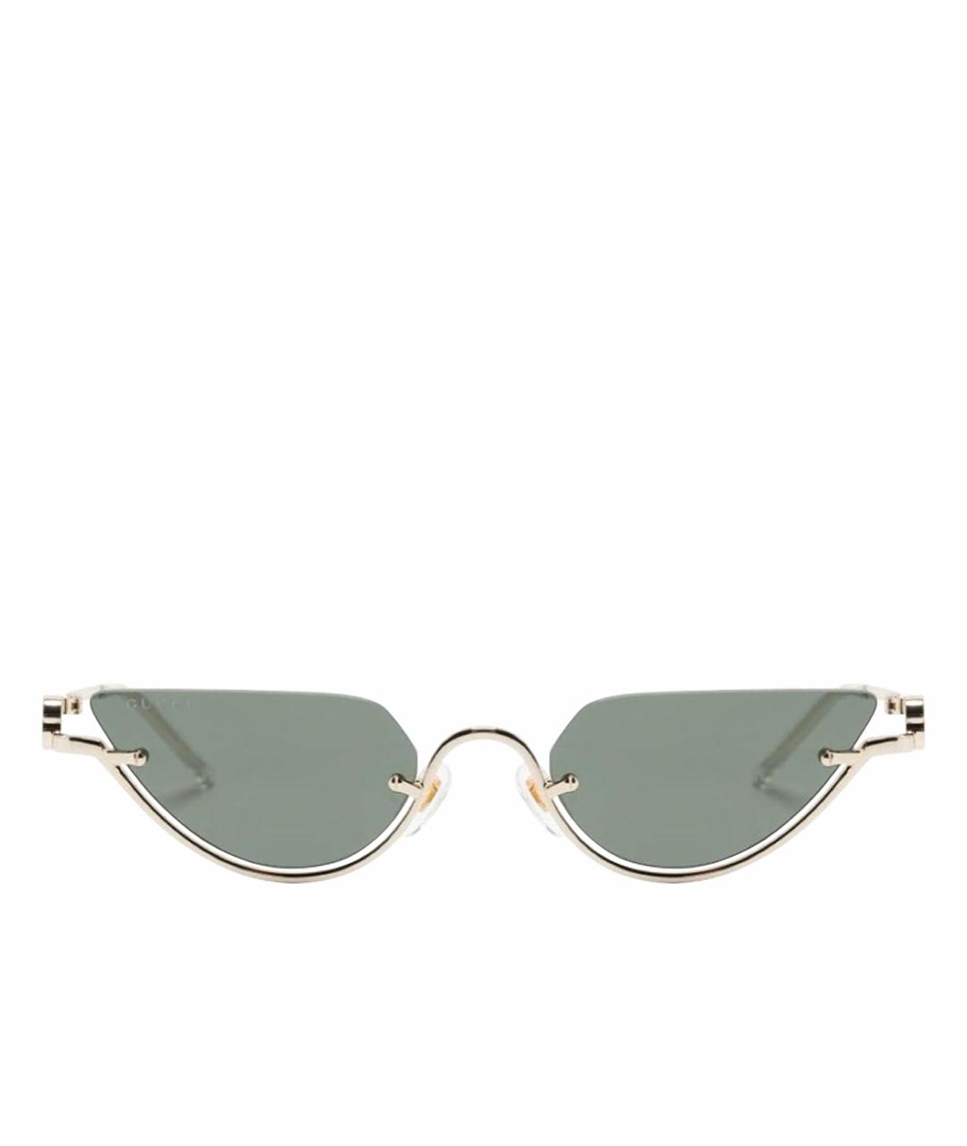 GUCCI Черные металлические солнцезащитные очки, фото 1