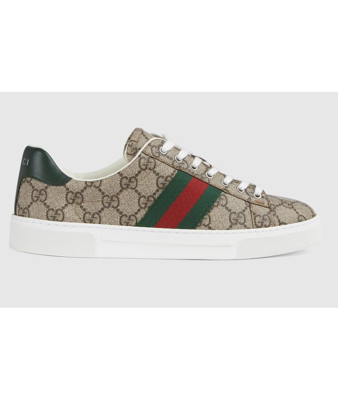 GUCCI Бежевые кеды, фото 6