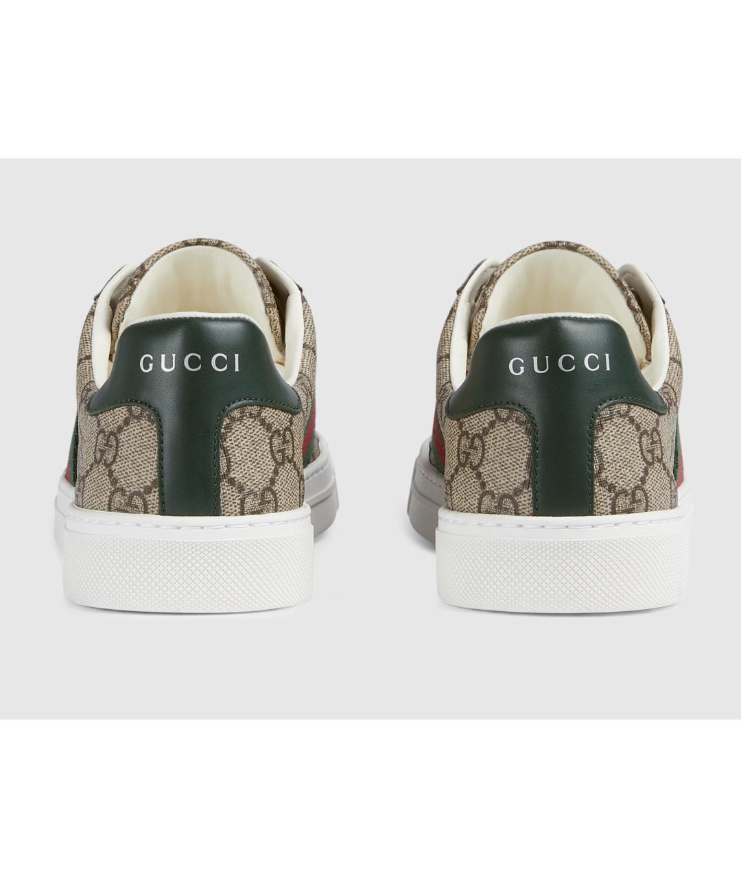 GUCCI Бежевые кеды, фото 4
