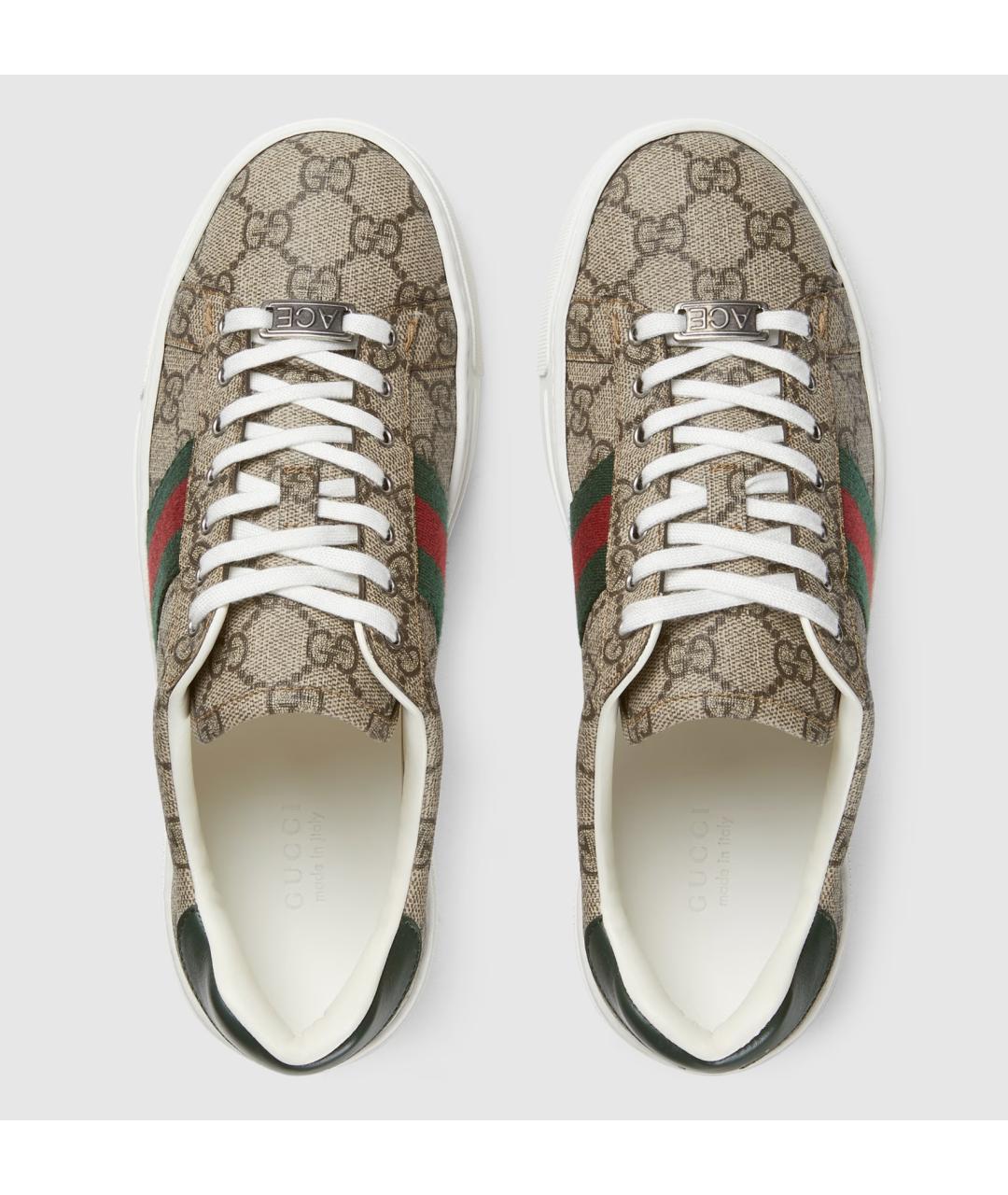 GUCCI Бежевые кеды, фото 3