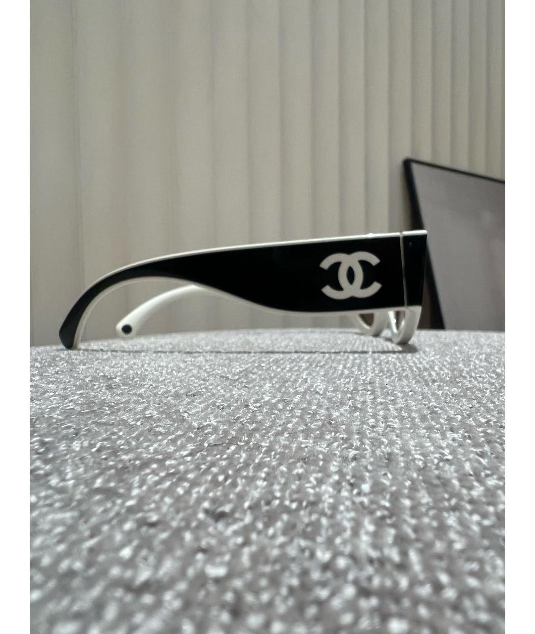 CHANEL Черные пластиковые солнцезащитные очки, фото 3