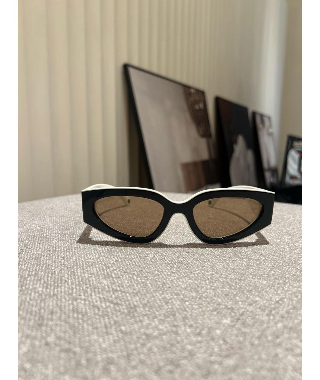 CHANEL Черные пластиковые солнцезащитные очки, фото 2