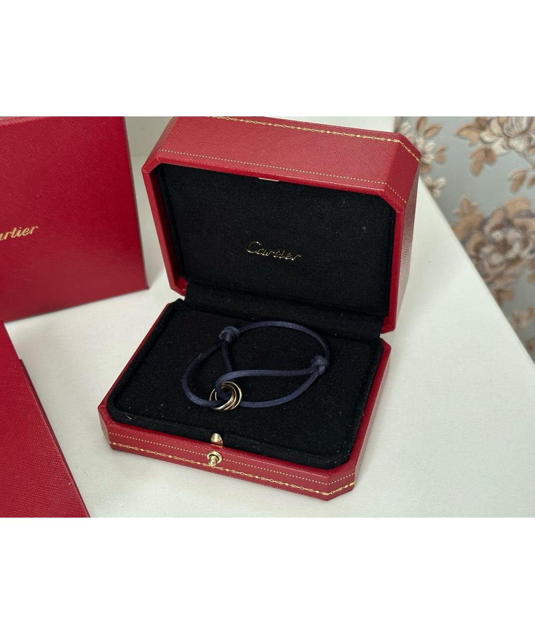 CARTIER Темно-синий браслет из желтого золота, фото 2