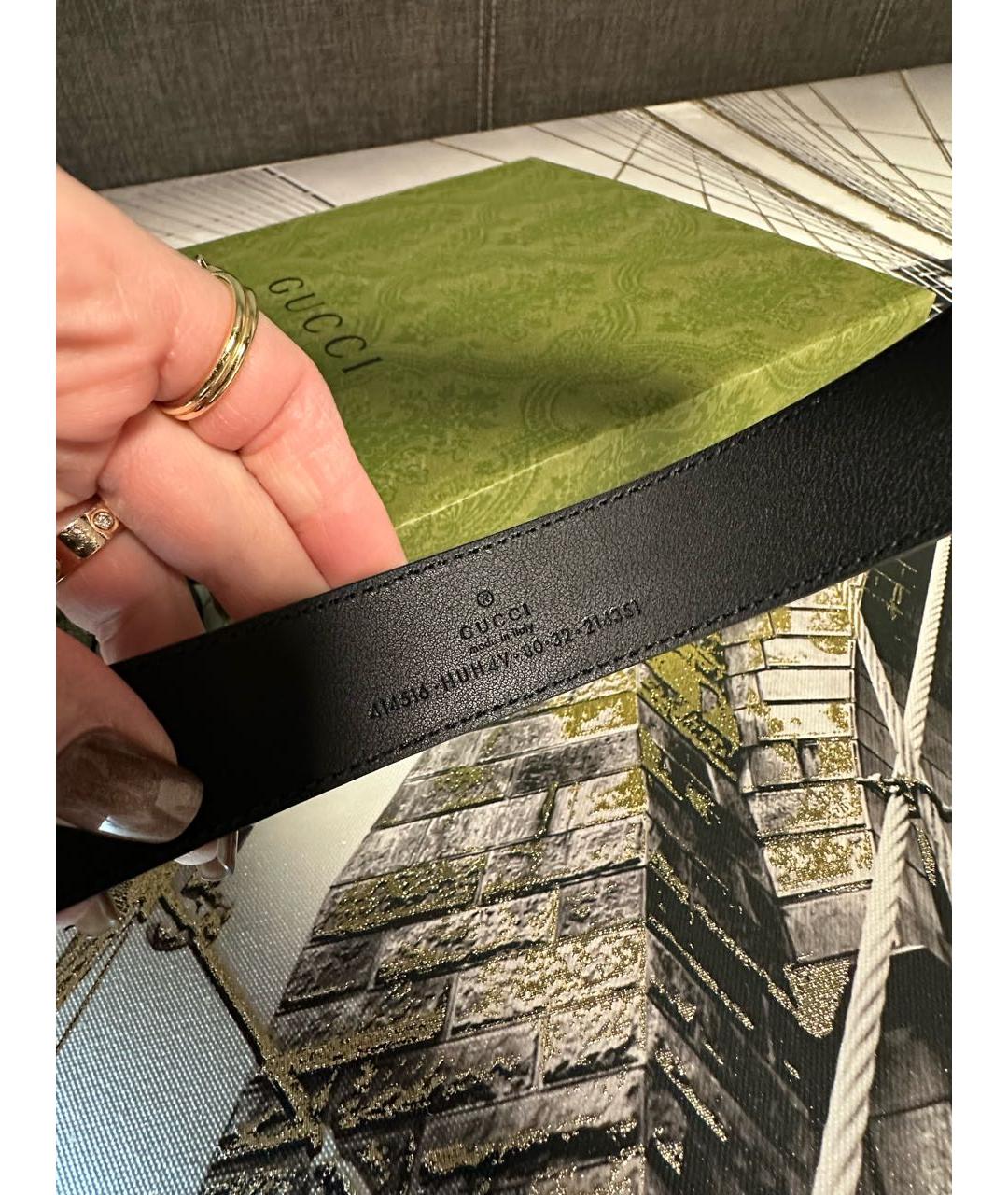 GUCCI Коричневый кожаный ремень, фото 3