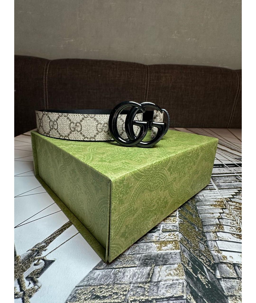 GUCCI Коричневый кожаный ремень, фото 5