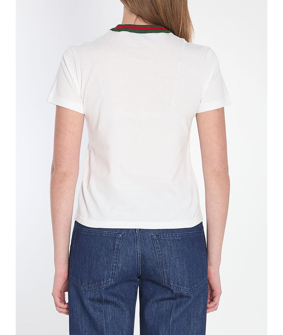 GUCCI Белая футболка, фото 5