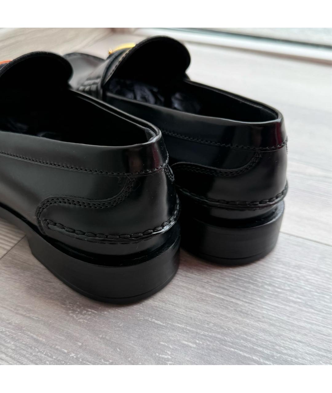 PRADA Черные кожаные лоферы, фото 4