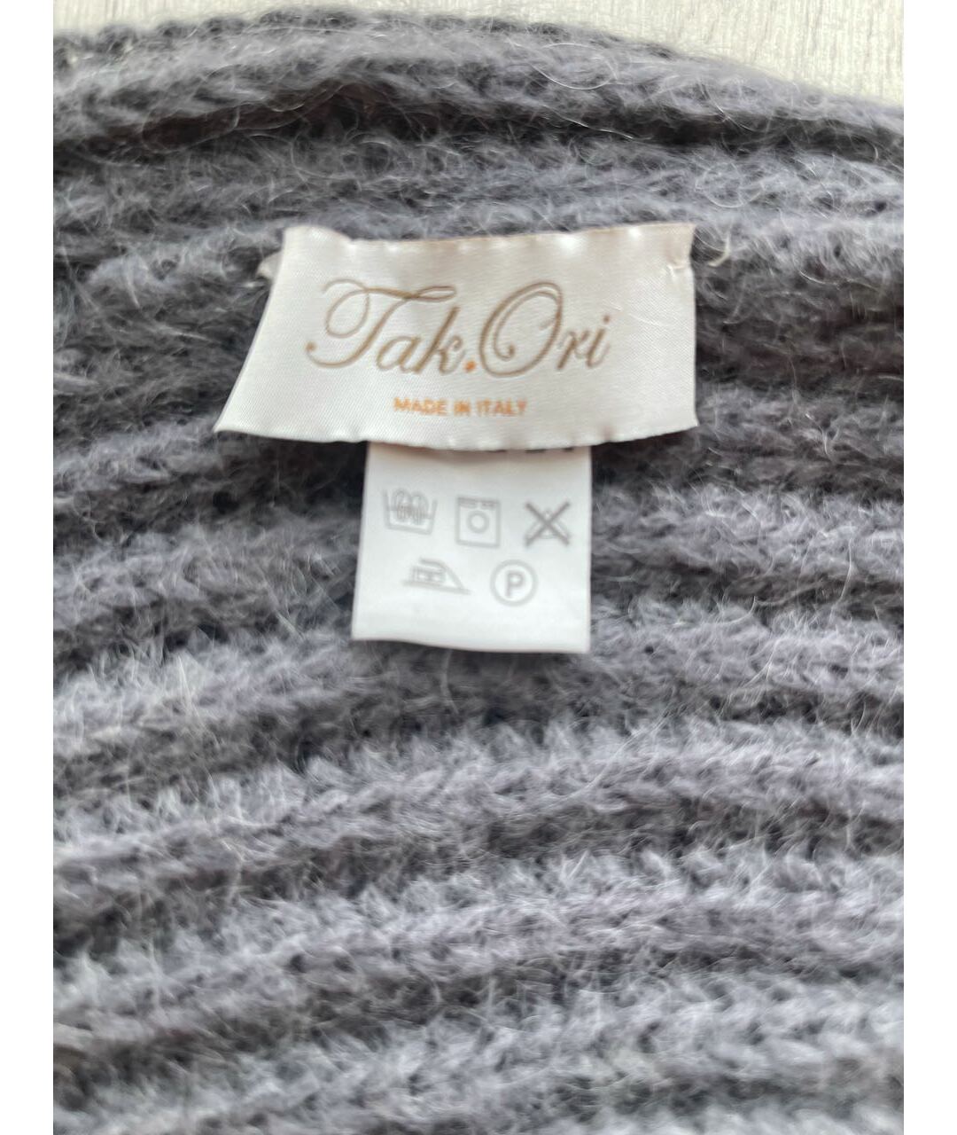 TAK.ORI Серая шерстяная шапка, фото 3