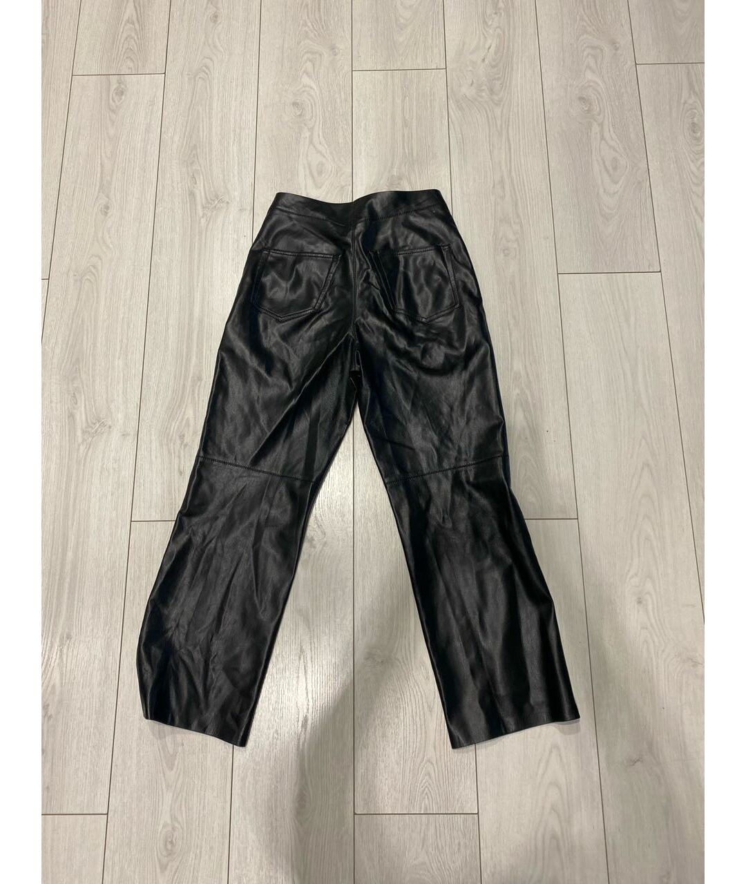 NANUSHKA Черные прямые брюки, фото 2