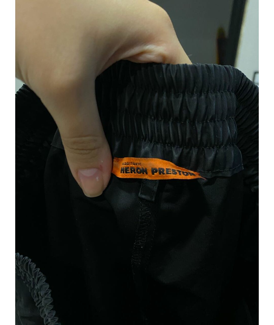 HERON PRESTON Черные полиамидовые брюки узкие, фото 3