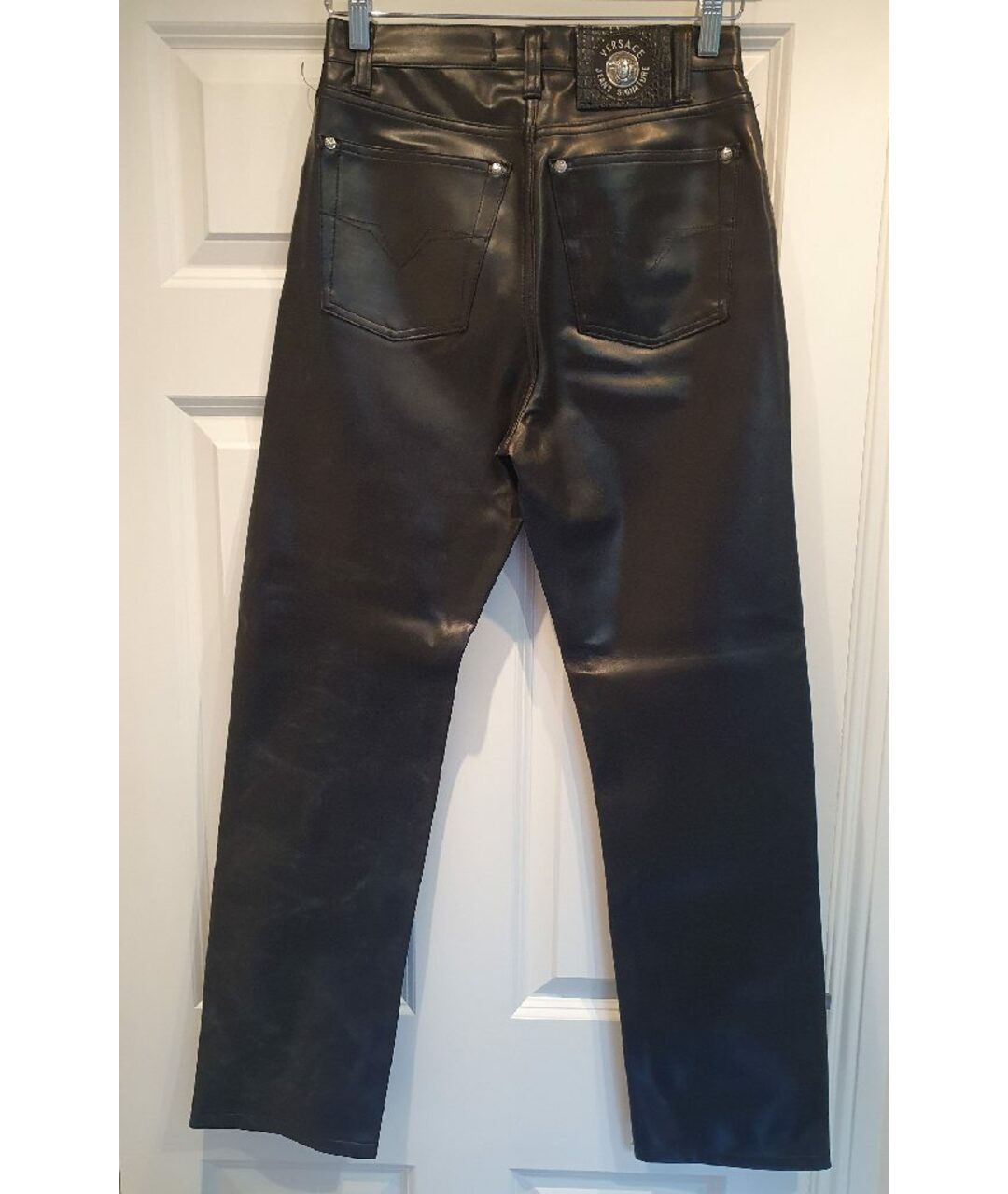 VERSACE JEANS COUTURE Черные прямые джинсы, фото 2
