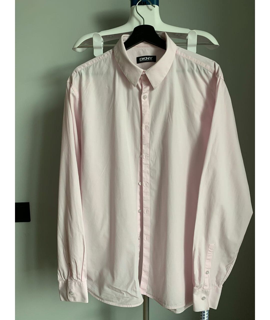 DKNY Розовая хлопковая классическая рубашка, фото 5