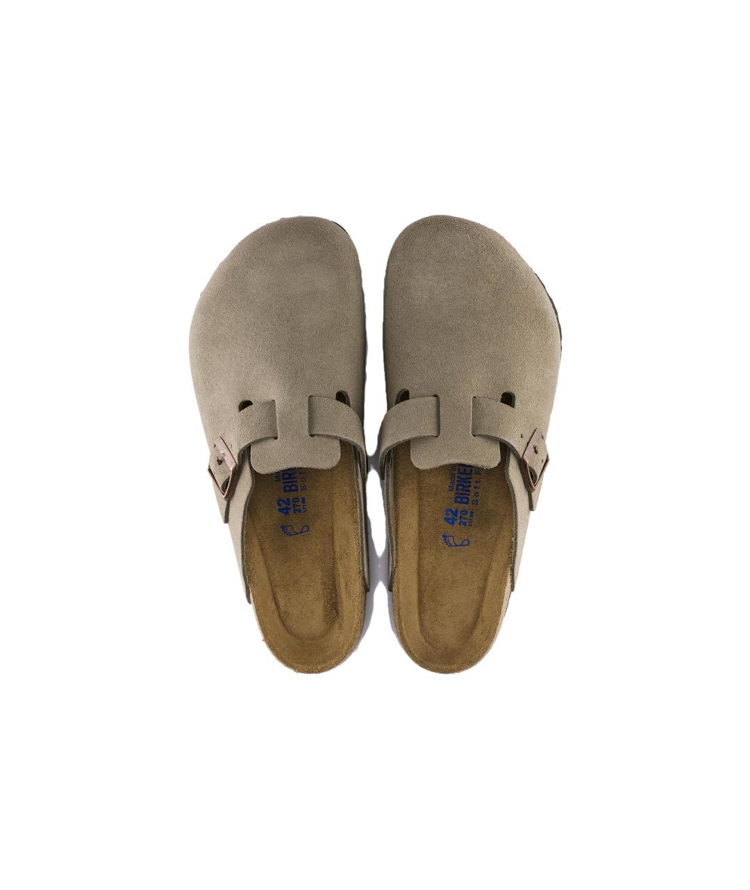 BIRKENSTOCK Серые замшевые сабо, фото 5
