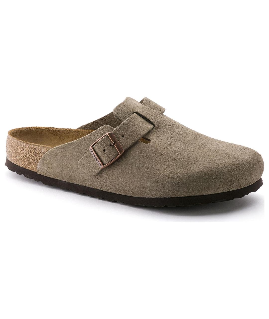 BIRKENSTOCK Серые замшевые сабо, фото 3