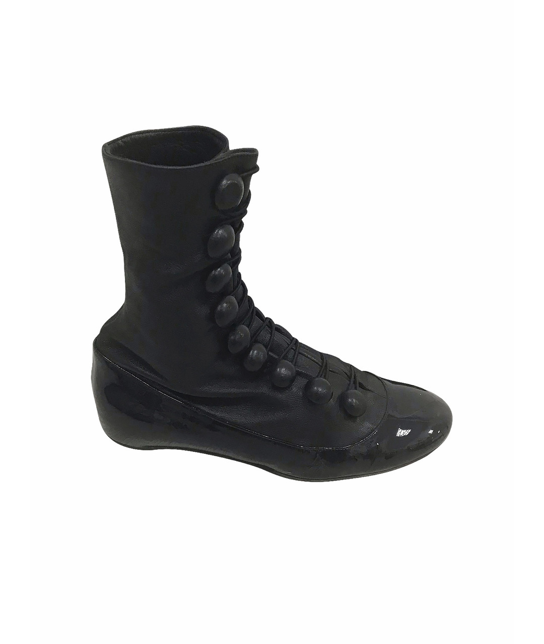 CHRISTIAN LOUBOUTIN Черные кожаные ботинки, фото 1