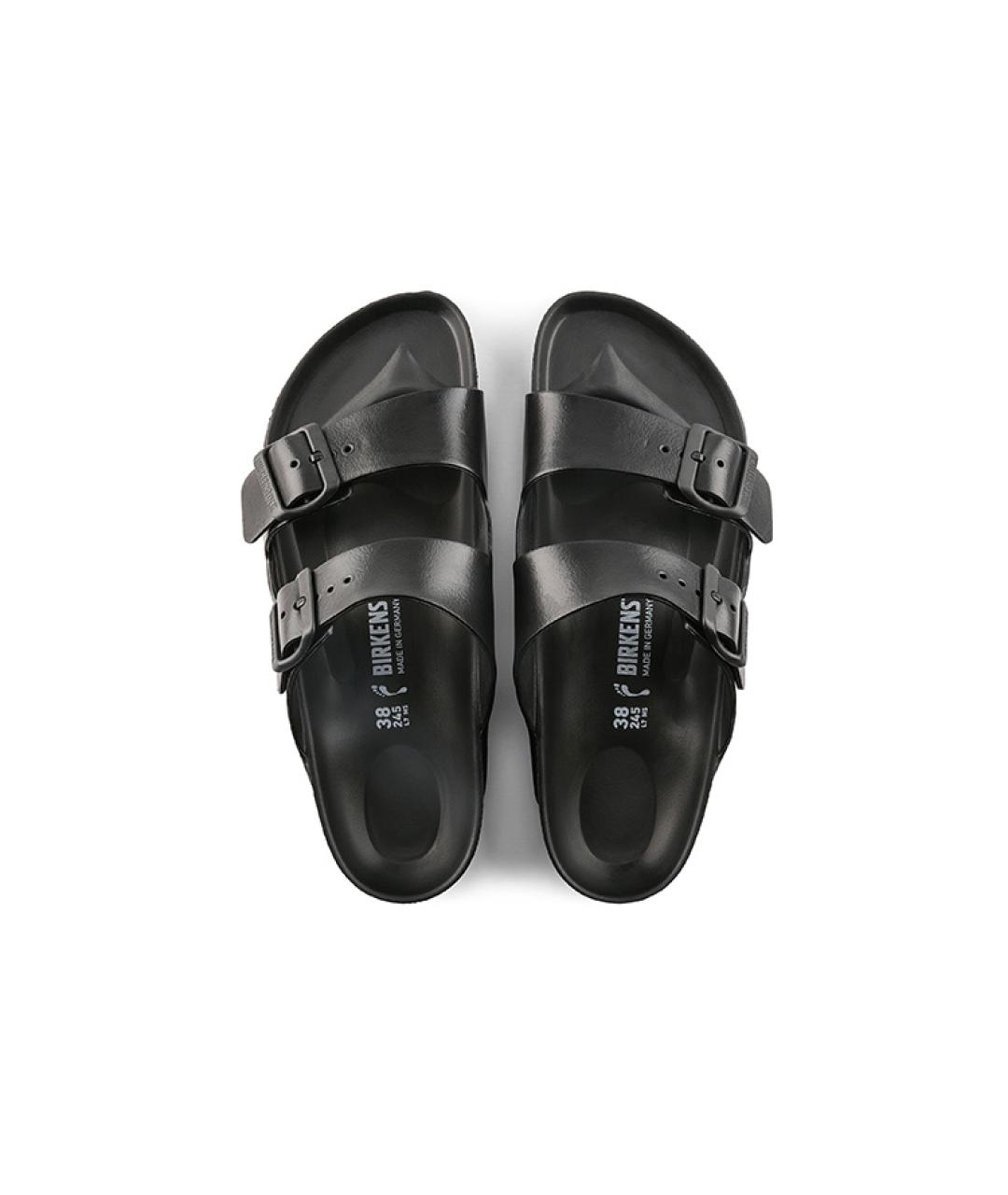 BIRKENSTOCK Черные кожаные сандалии, фото 5