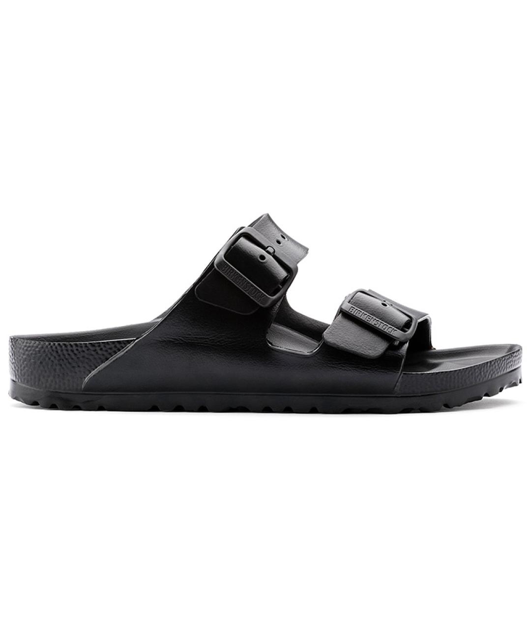 BIRKENSTOCK Черные кожаные сандалии, фото 1