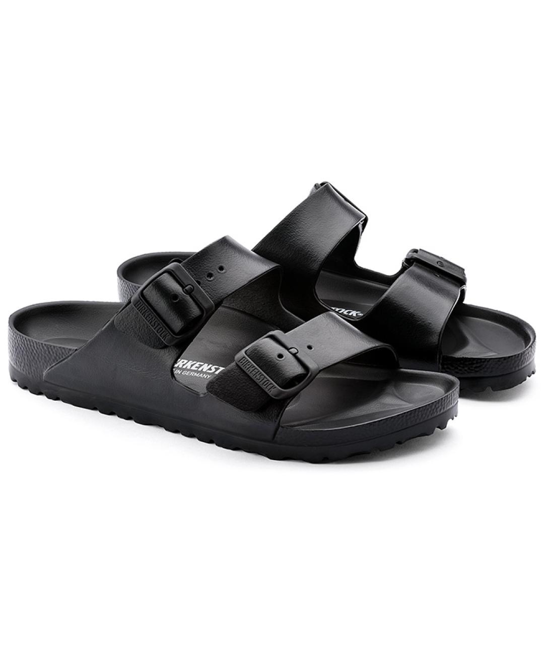 BIRKENSTOCK Черные кожаные сандалии, фото 4