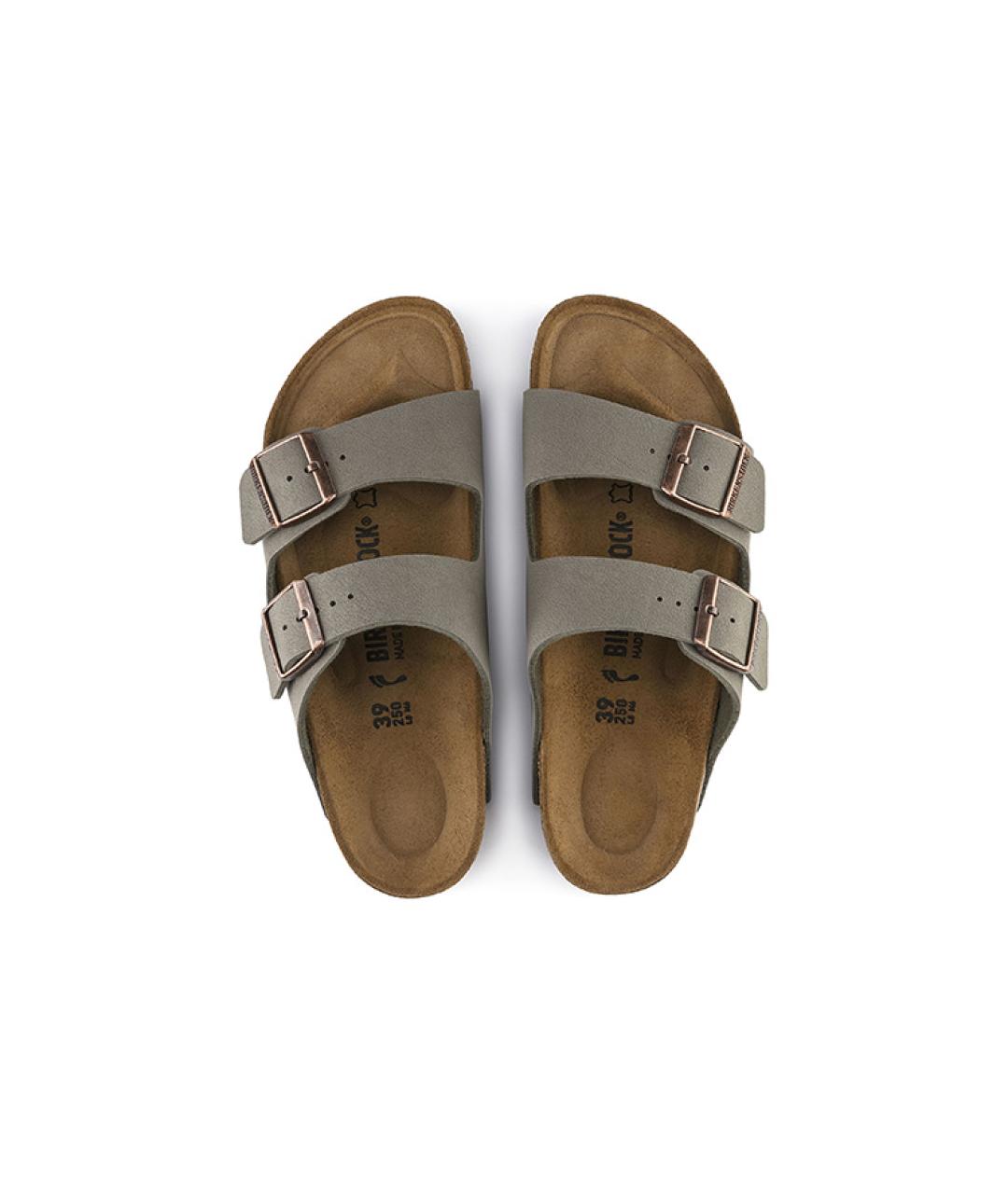 BIRKENSTOCK Серые замшевые сандалии, фото 5