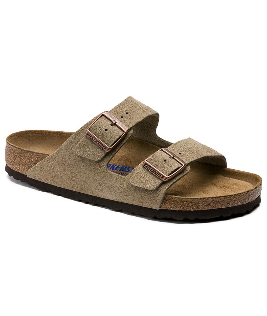 BIRKENSTOCK Бежевые замшевые сандалии, фото 3