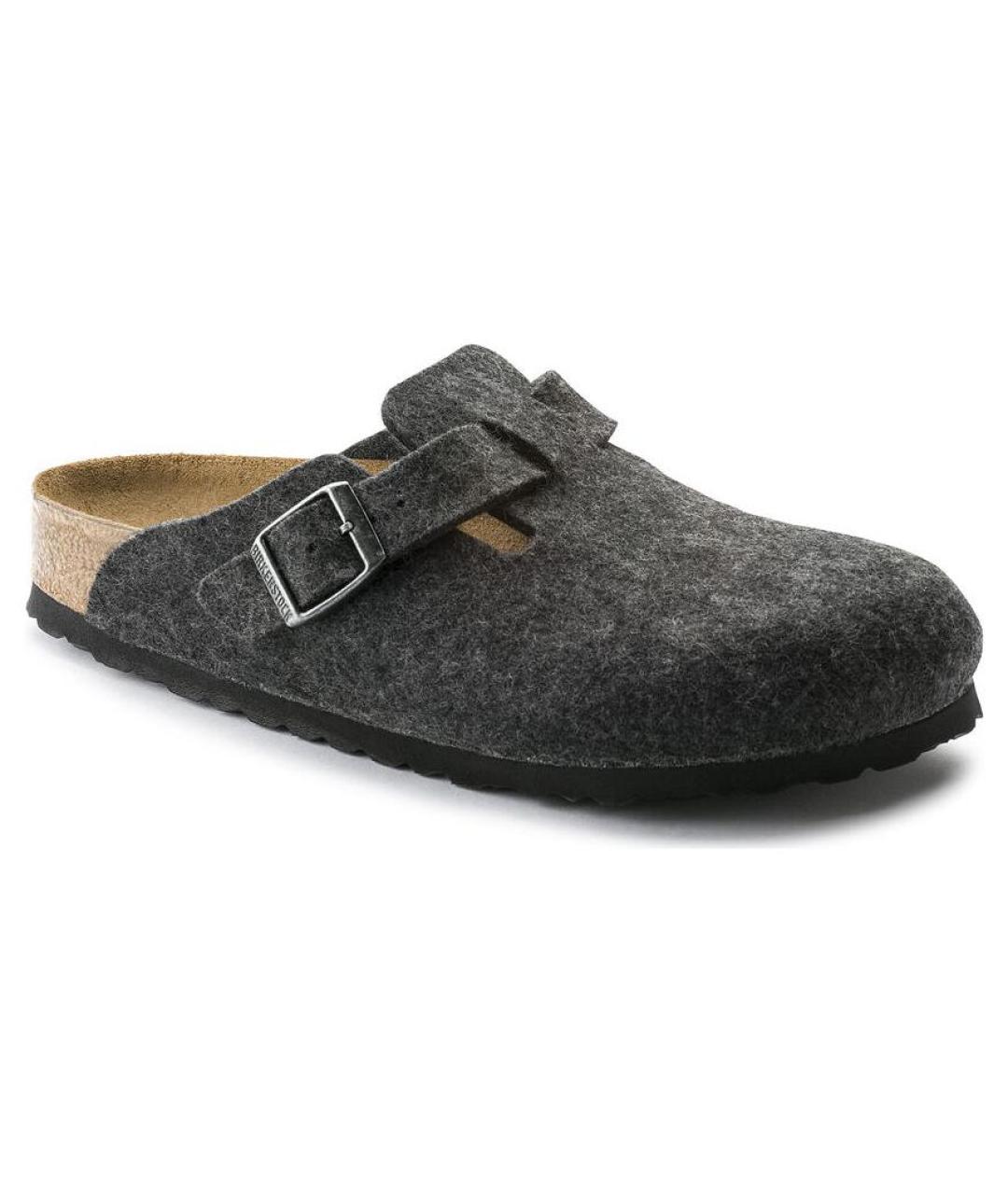 BIRKENSTOCK Антрацитовые сабо, фото 3