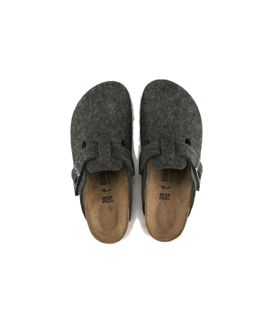 BIRKENSTOCK Антрацитовые сабо, фото 5