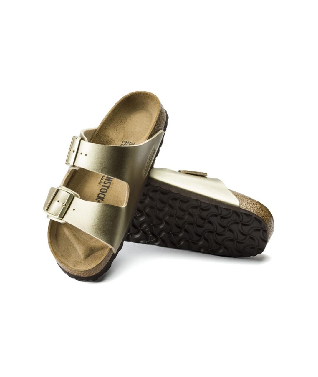 BIRKENSTOCK Золотые сандалии, фото 5